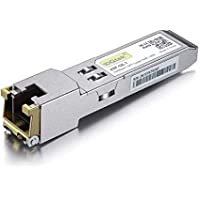 Los mejores  - 10Gtek® 1G SFP RJ45 Mini-Gbic Módulo- 1000Base-T SFP Copper Transcevier- Compatible para Cisco GLC-T-SFP-GE-T- Meraki MA…